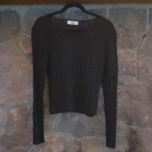 NATURAL LIFE Black Long Sleeve Women's Top